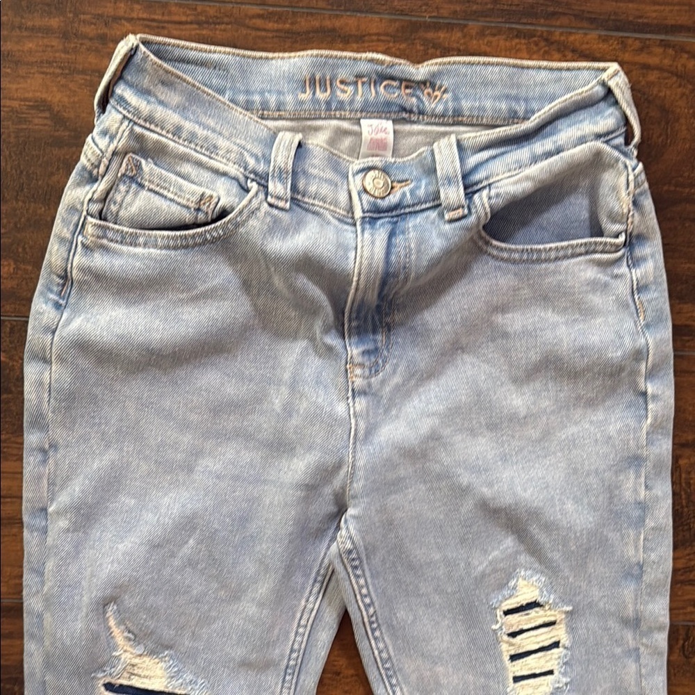 NWT Justice Denim mini mom Jean size 16 (RF10) - Picture 2 of 8